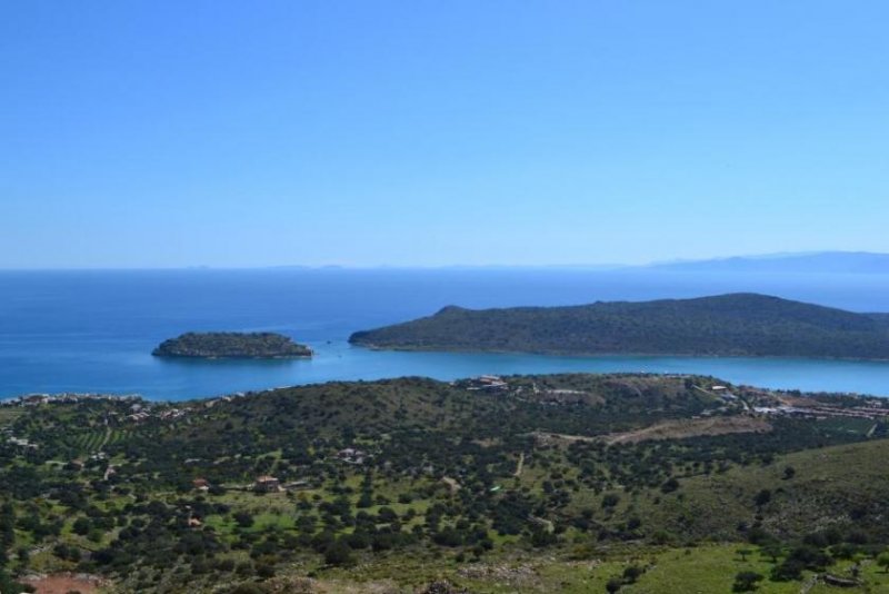 Plaka bei Elounda Kreta, Plaka Elounda: Großes Baugrundstück mit Meerblick in Chavgas zu verkaufen Grundstück kaufen